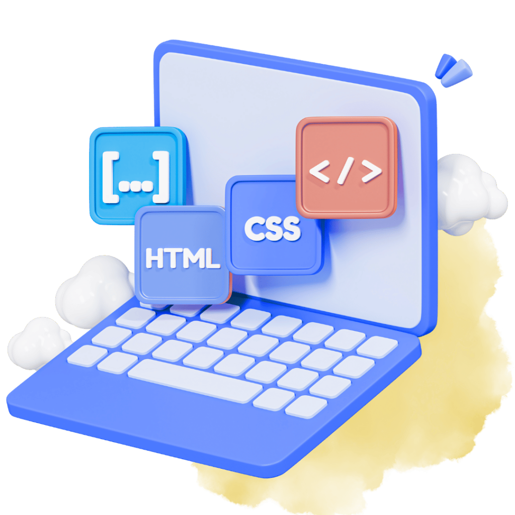 Ordenador con información de diseño web profesional y desarrollo responsivo.